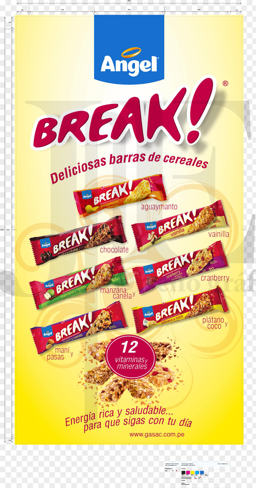 Banderol Brand Font Cereal Product Snack PNG