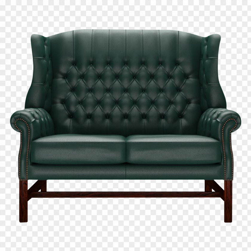 Chesterfield Loveseat Sofa Bed Couch Club Chair PNG