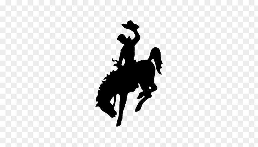 Cowboy Logo Wyoming Horse Bronc Riding Bucking Clip Art PNG