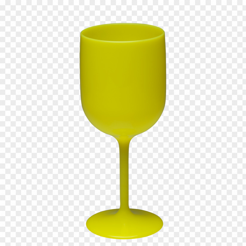 Glass Plate Wine Rummer Yellow PNG