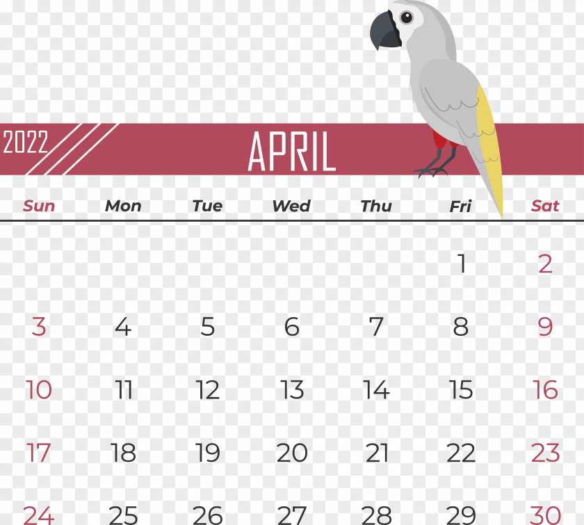 Birds Beak Line Font Calendar PNG