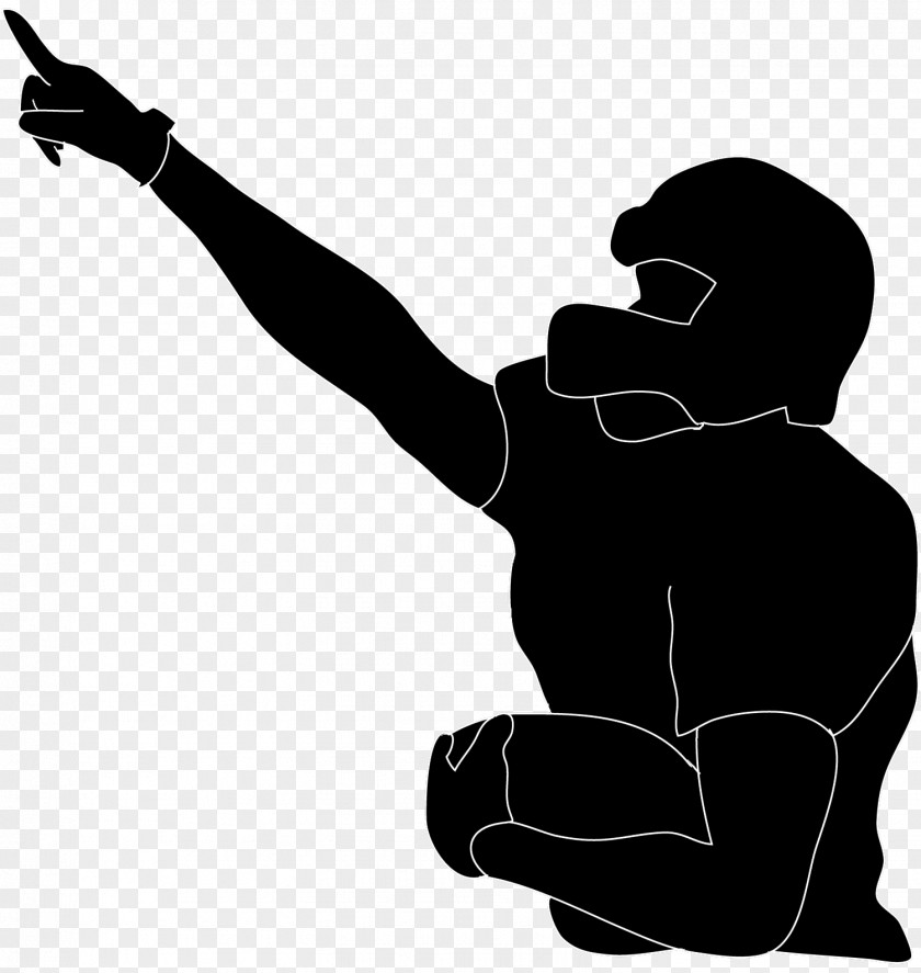 Football Player Silhouette American NFL PNG