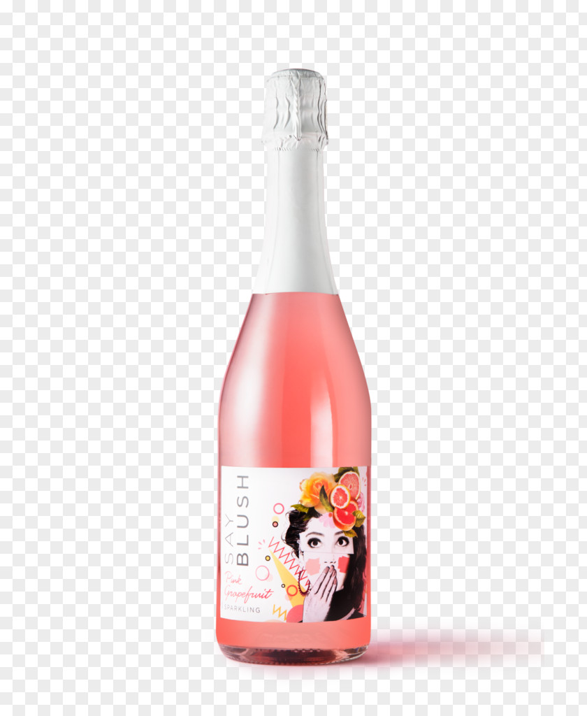 Wine Sparkling Liqueur Rosé Pomegranate Juice PNG