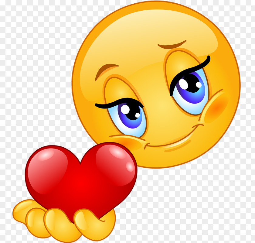Emoji Emoticon Heart Smiley Love PNG