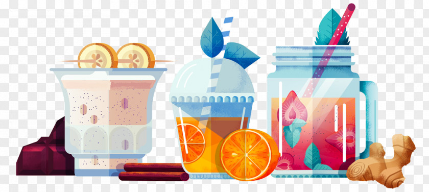 Fruit Juice Drinks Illustrator Behance Graphic Design Illustration PNG