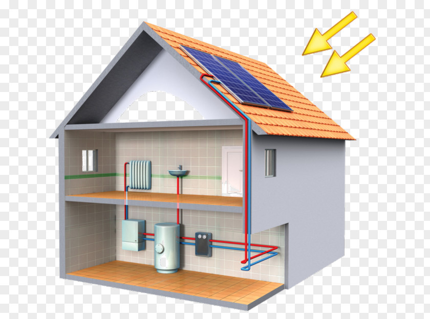 Energy Solar Panels Power Water Heating Thermal PNG