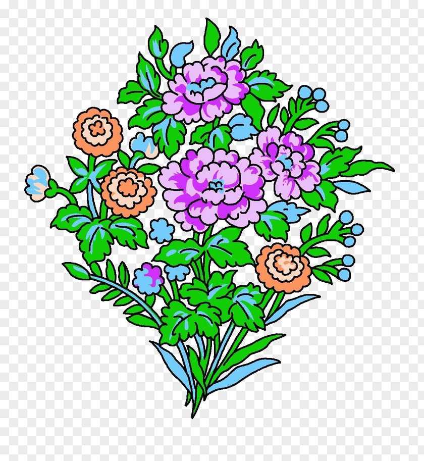Vector Chrysanthemum Floral Design Flower Bouquet Purple Illustration PNG