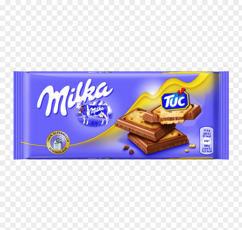 Milk Milka Chocolate Bar TUC PNG