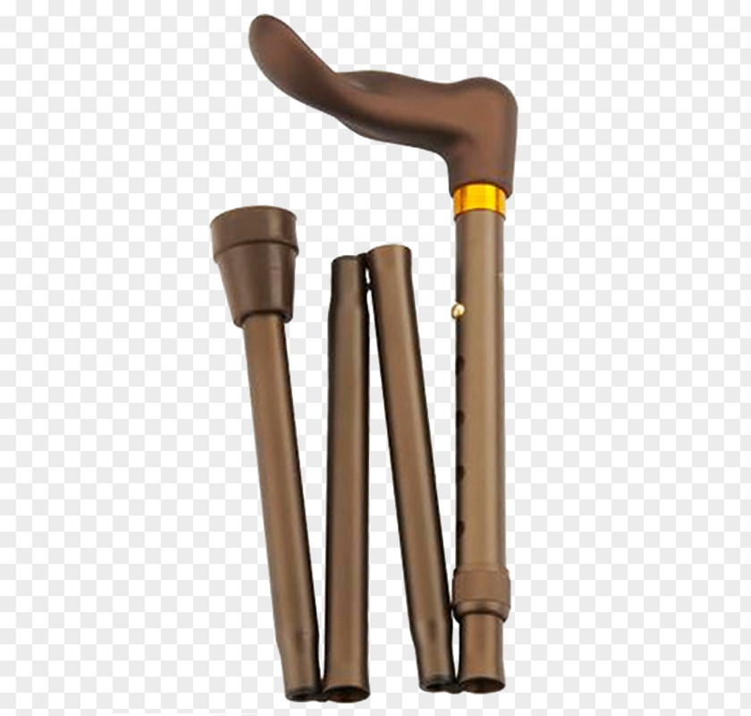 Ortho Walking Stick Handle Aluminium Bronze PNG