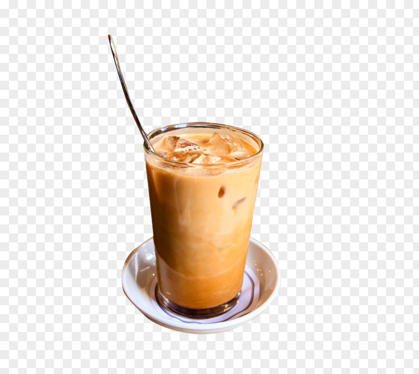 Red Bean Milk Tea Spoon Coffee Hong Kong-style Espresso Iced PNG