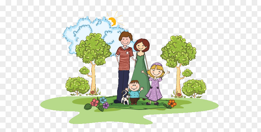 Happy Family Of A Man Child Clip Art PNG