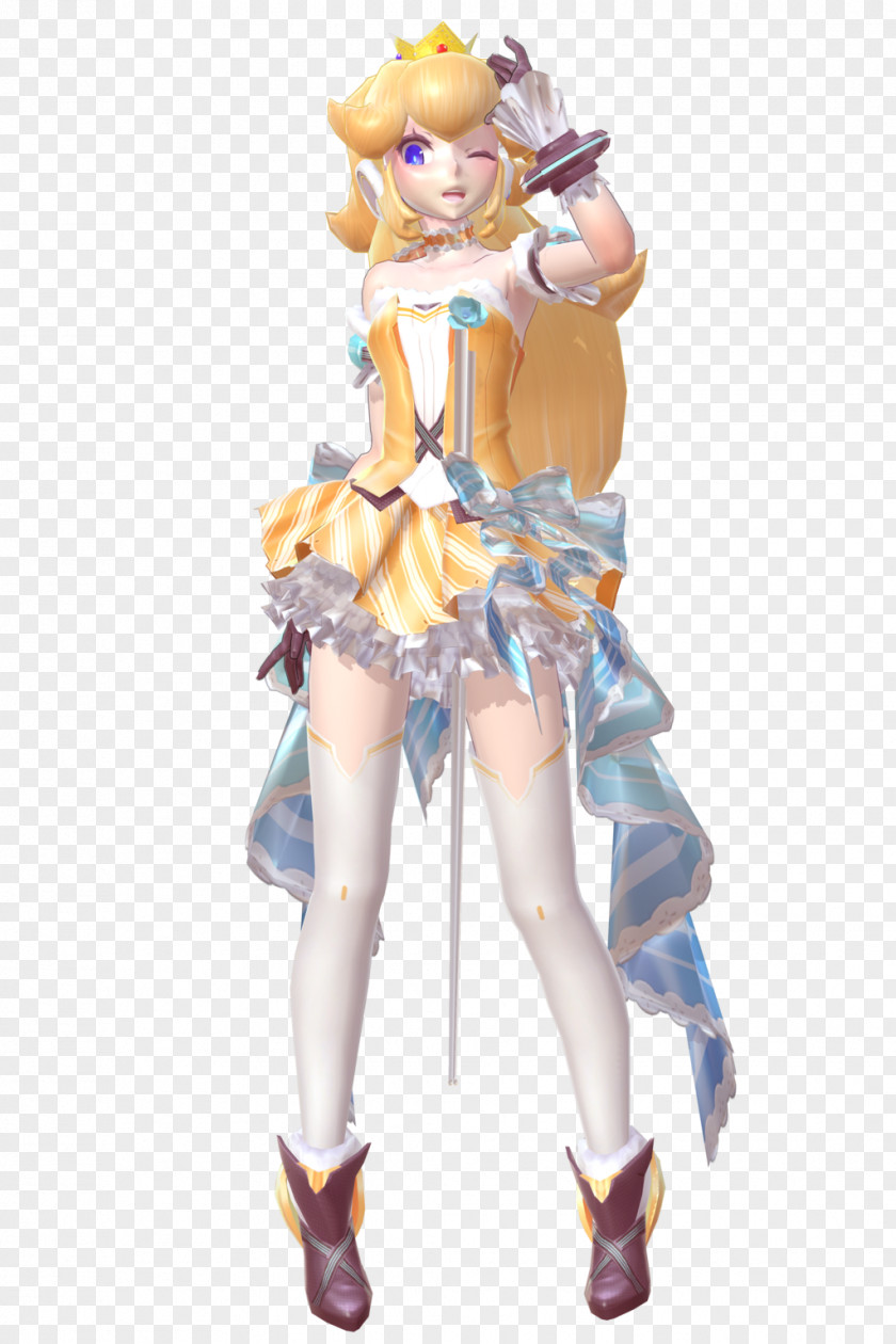 Orange Blossom Character Sari PNG