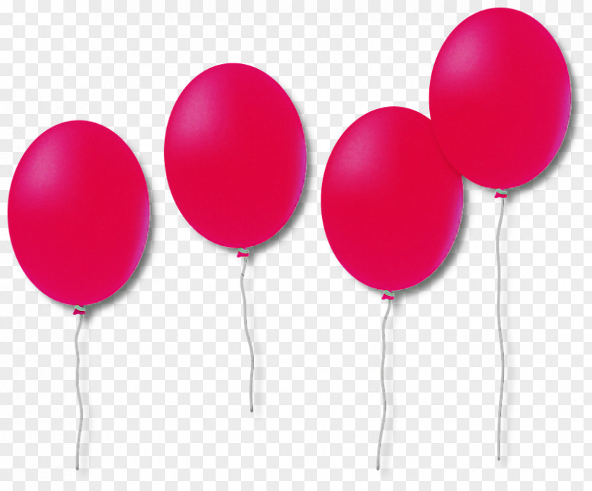 Balloon Pink Party Supply Magenta Toy PNG