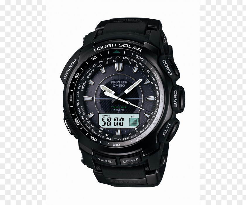 Watch Pro Trek Casio Tough Solar Illuminator PNG