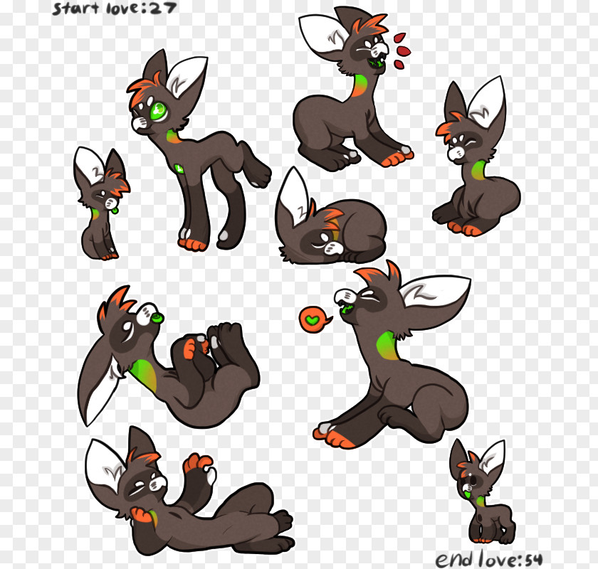 Cute Animal Doodles Expressions Canidae Macropods Deer Clip Art Cat PNG