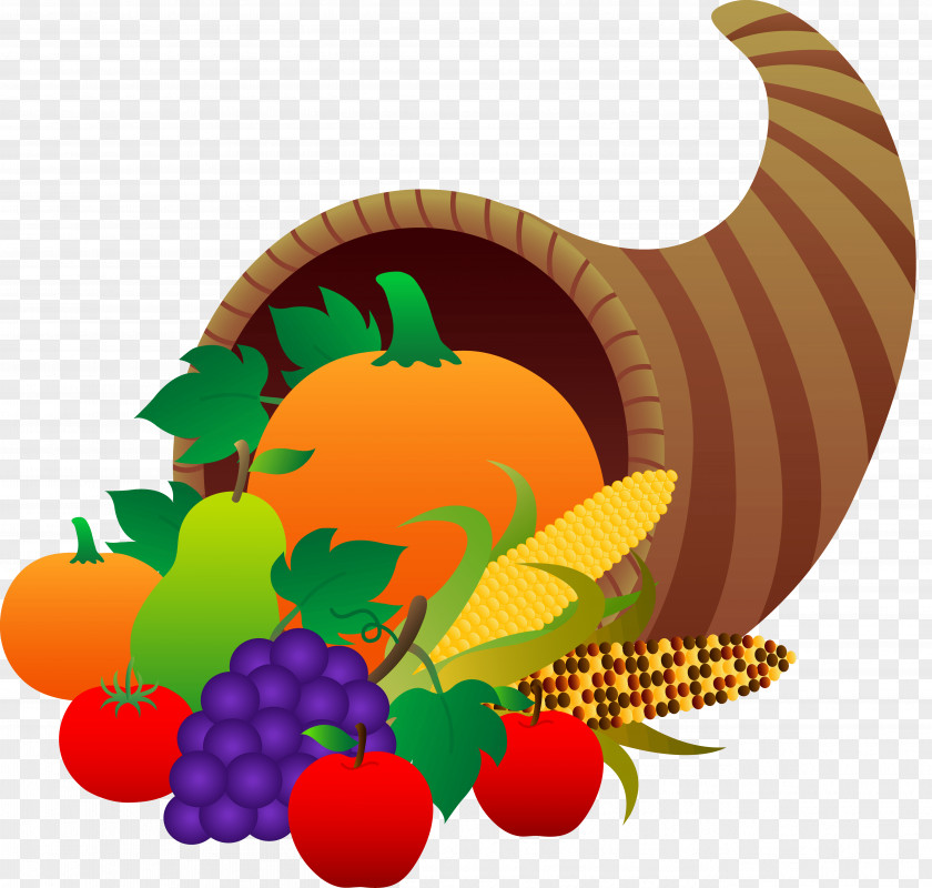 Fruit And Vegetable Thanksgiving Download Clip Art PNG
