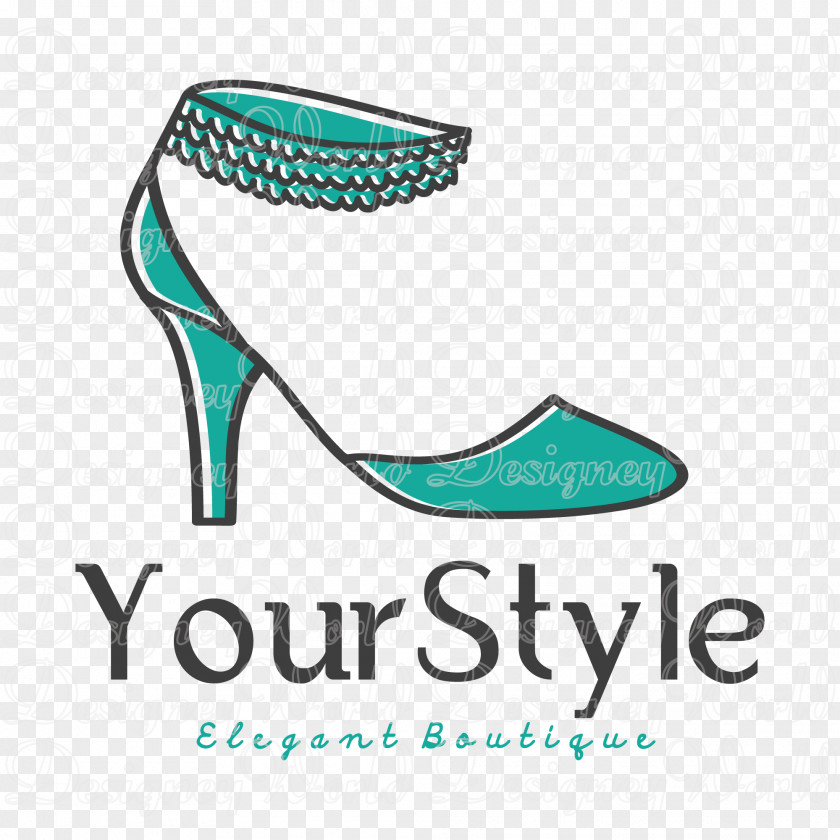 Personalized Fashion Business Cards Logo Shoe Graphic Design PNG