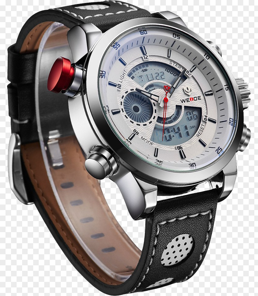 Watch Quartz Clock Strap Leather Movement PNG