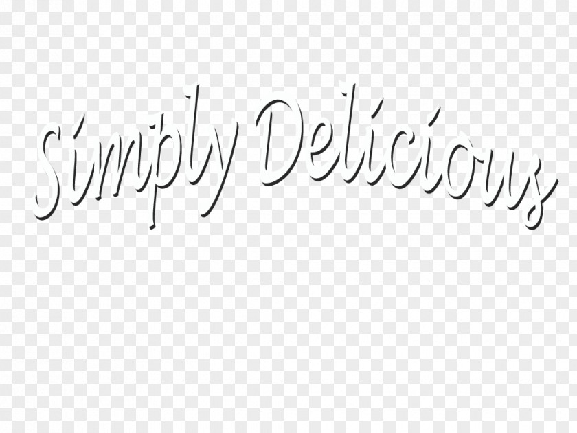 Delicious Calligraphy Monochrome Logo Handwriting PNG