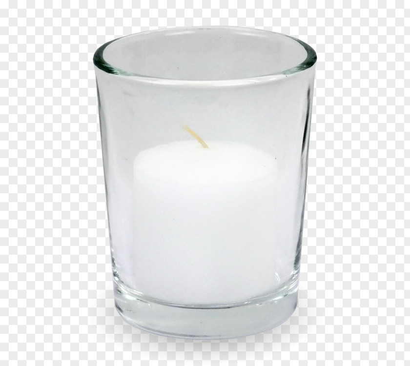 Glass Highball Flameless Candles Lighting PNG