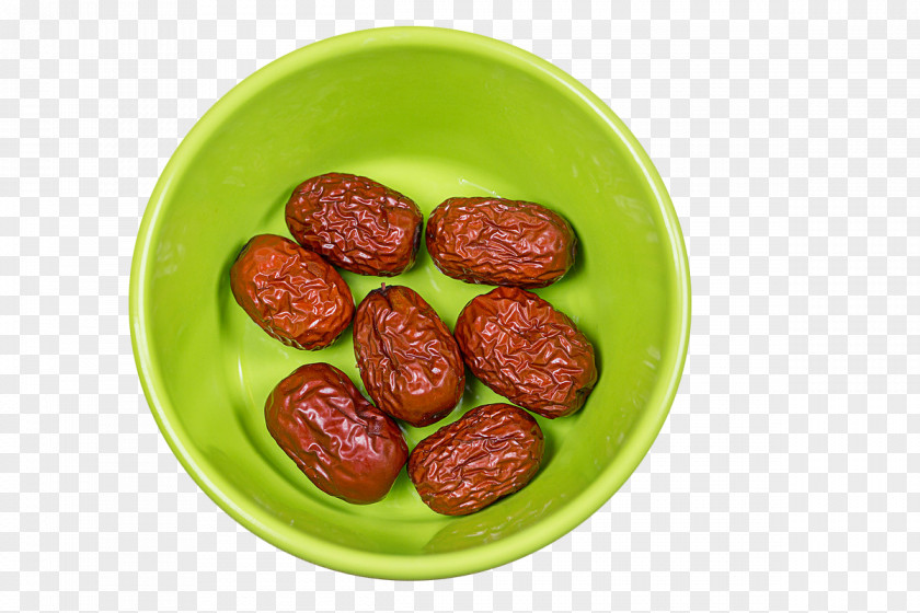 Green Bowl Of Red Dates Ginger Tea Jujube Vegetarian Cuisine Milk PNG