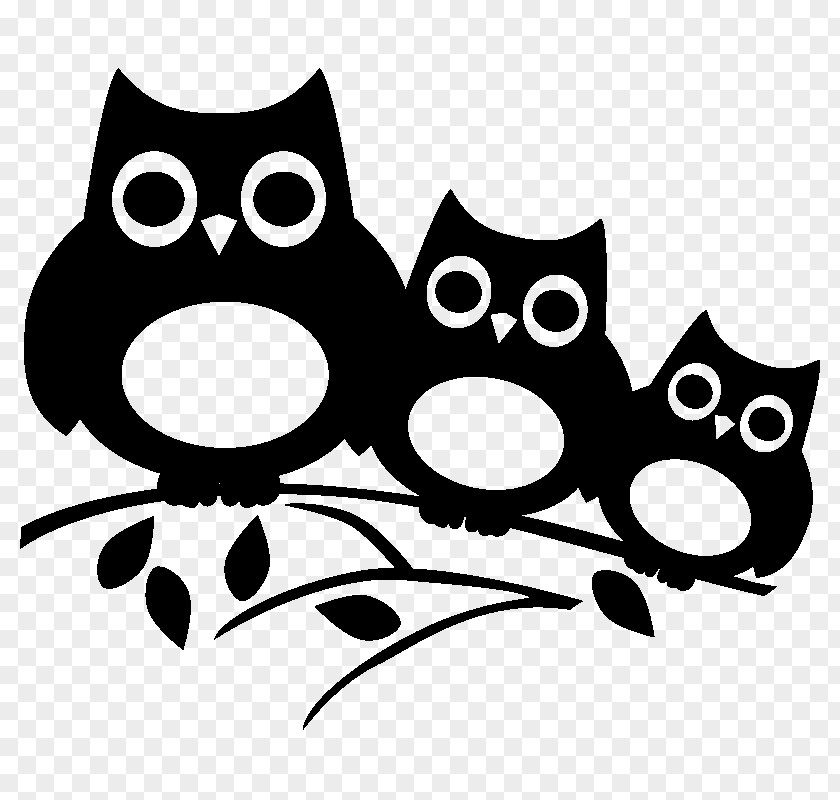 Owl Sticker Paper Silhouette Drawing PNG