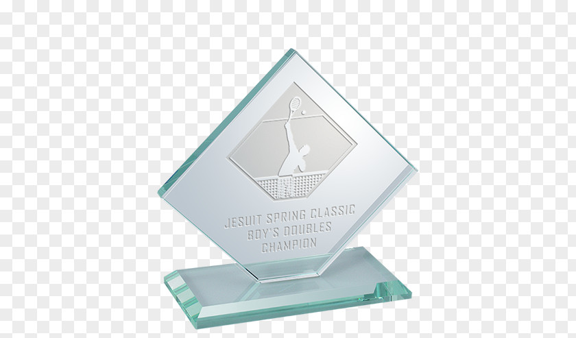Square Diamond Lead Glass Award Window Trophy PNG