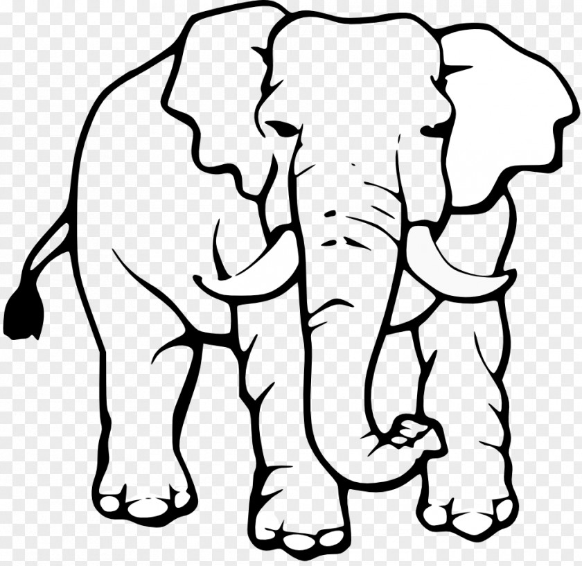 White Elephant Clipart Asian Black And Clip Art PNG