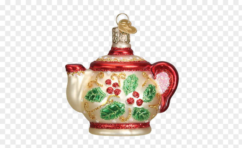 Chinese Tea Christmas Ornament Decoration Glass Craft PNG