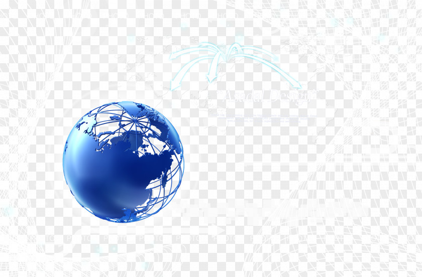 Earth Science And Technology Modernization Blue Brand Wallpaper PNG