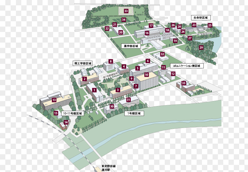 Information Map Tokyo University Of Science Noda Campus Shizuoka Institute And Technology PNG