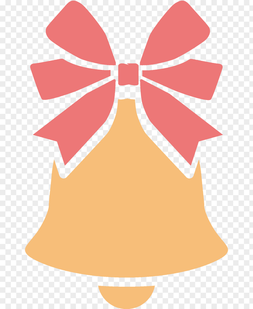 Peach Pink Jingle Bells Christmas PNG