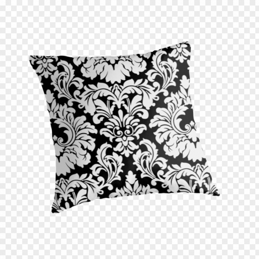 T-shirts Printed Fabrics Pattern Shading W Throw Pillows Cushion White Black M PNG