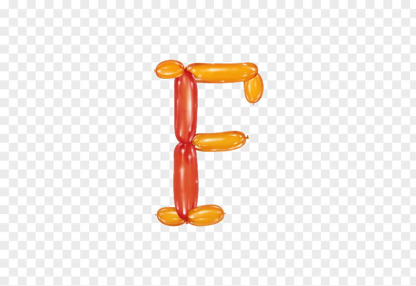 Balloon Letter F Alphabet PNG