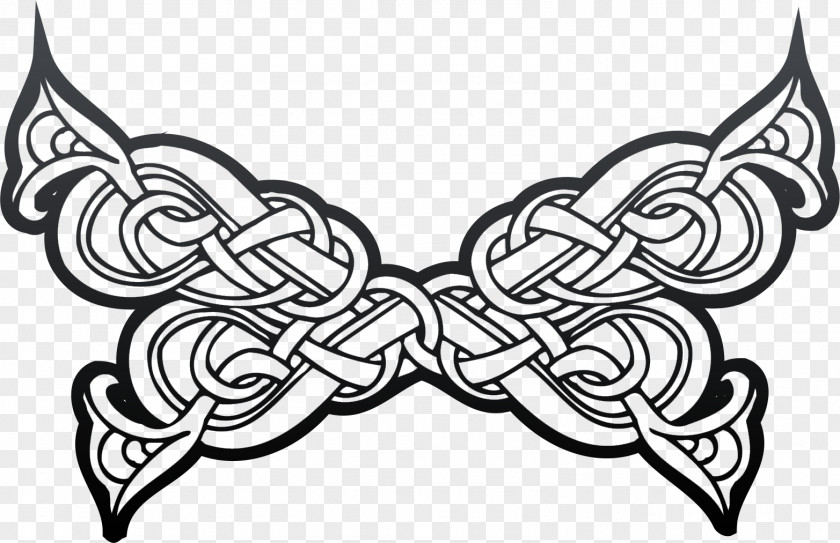 Celtic Style Ornament Vignette Knot Clip Art PNG