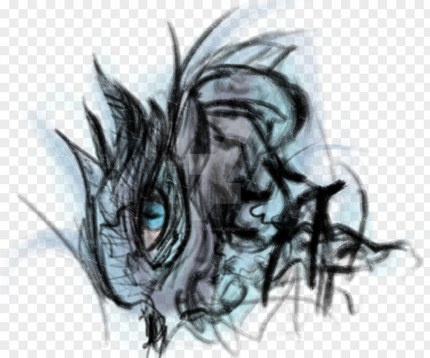 Eyeball Drawing Legendary Creature Dragon Sketch PNG