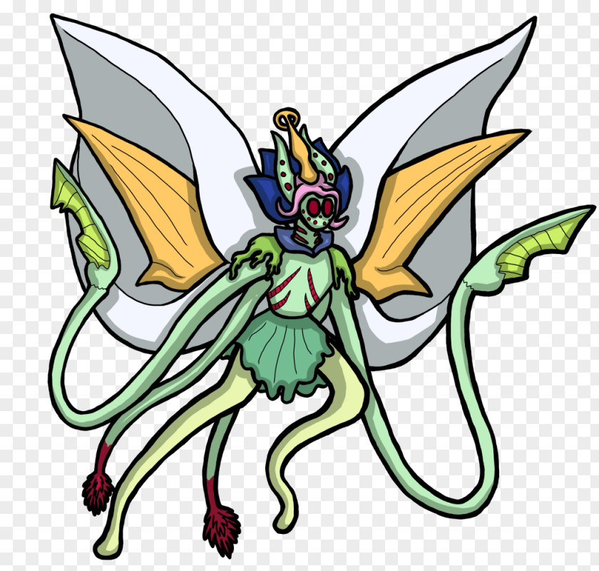 Insect Leaf Fairy Line Art Clip PNG