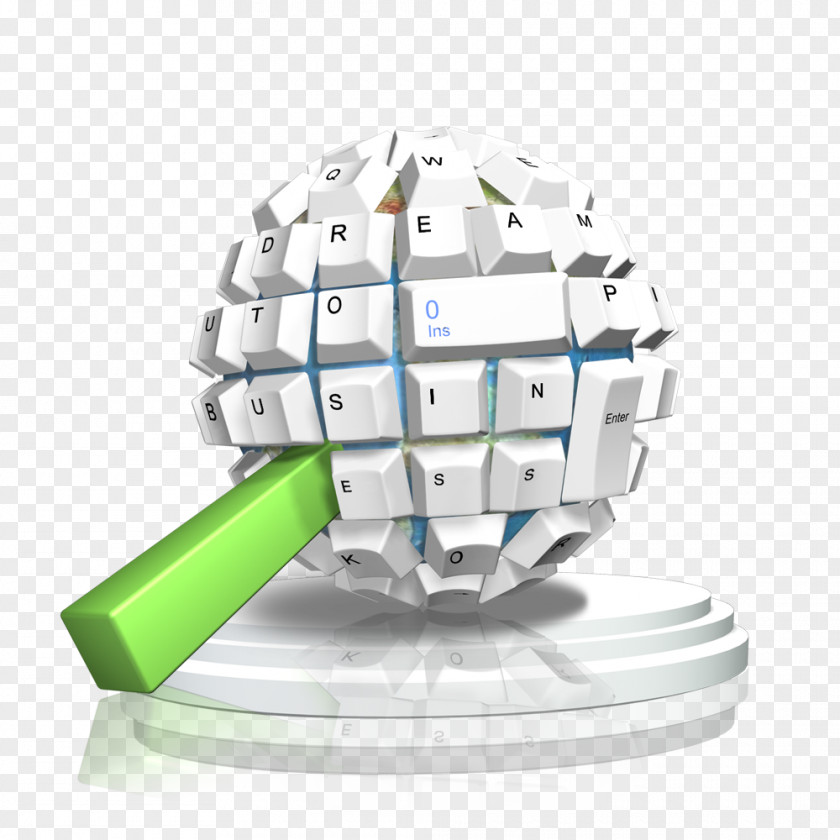 Round Three-dimensional Keyboard Pull Material Free Download PNG