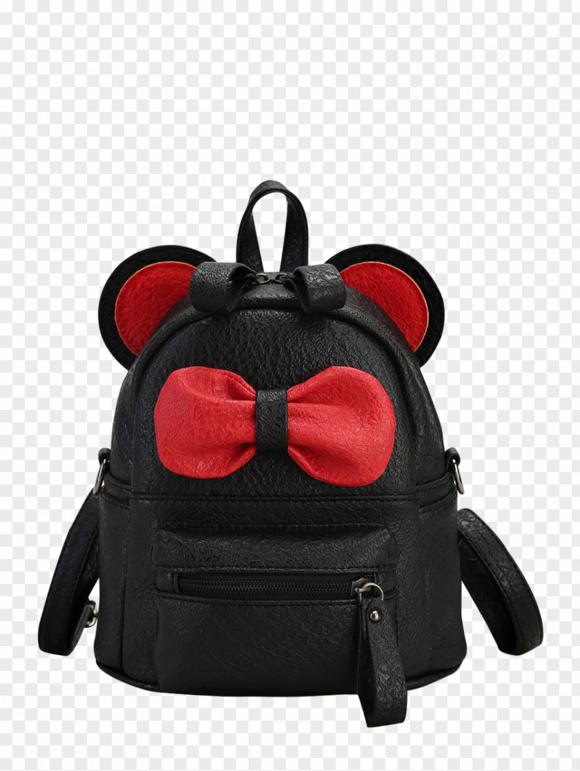 Bowknot Backpack Baggage Travel Handbag PNG