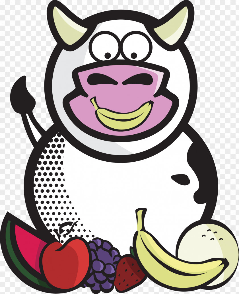 Milk Cattle Smiley Clip Art PNG