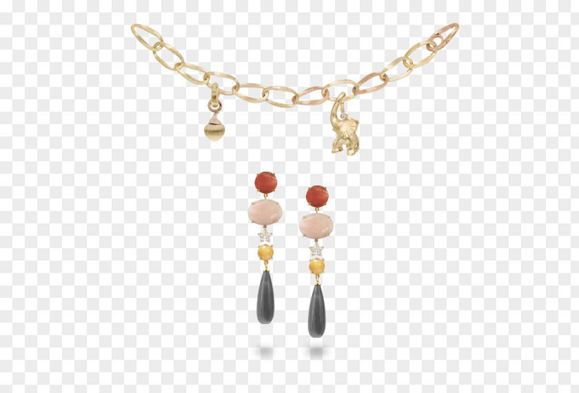 Magic Circus Necklace Earring Jewellery Carl Hoff AB Gold PNG