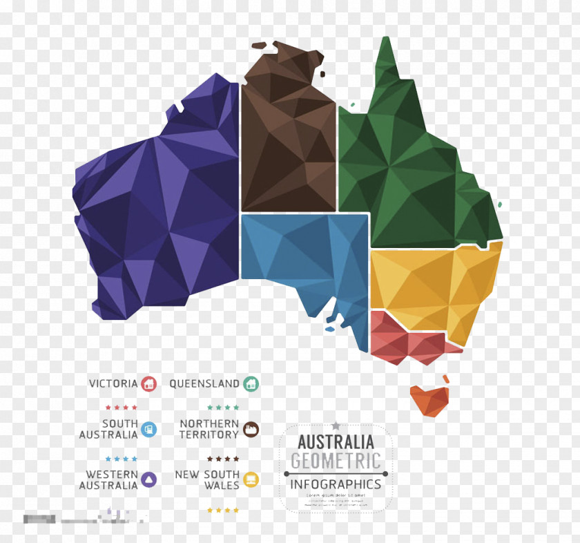 Map Of The Australian Australia Infographic Illustration PNG