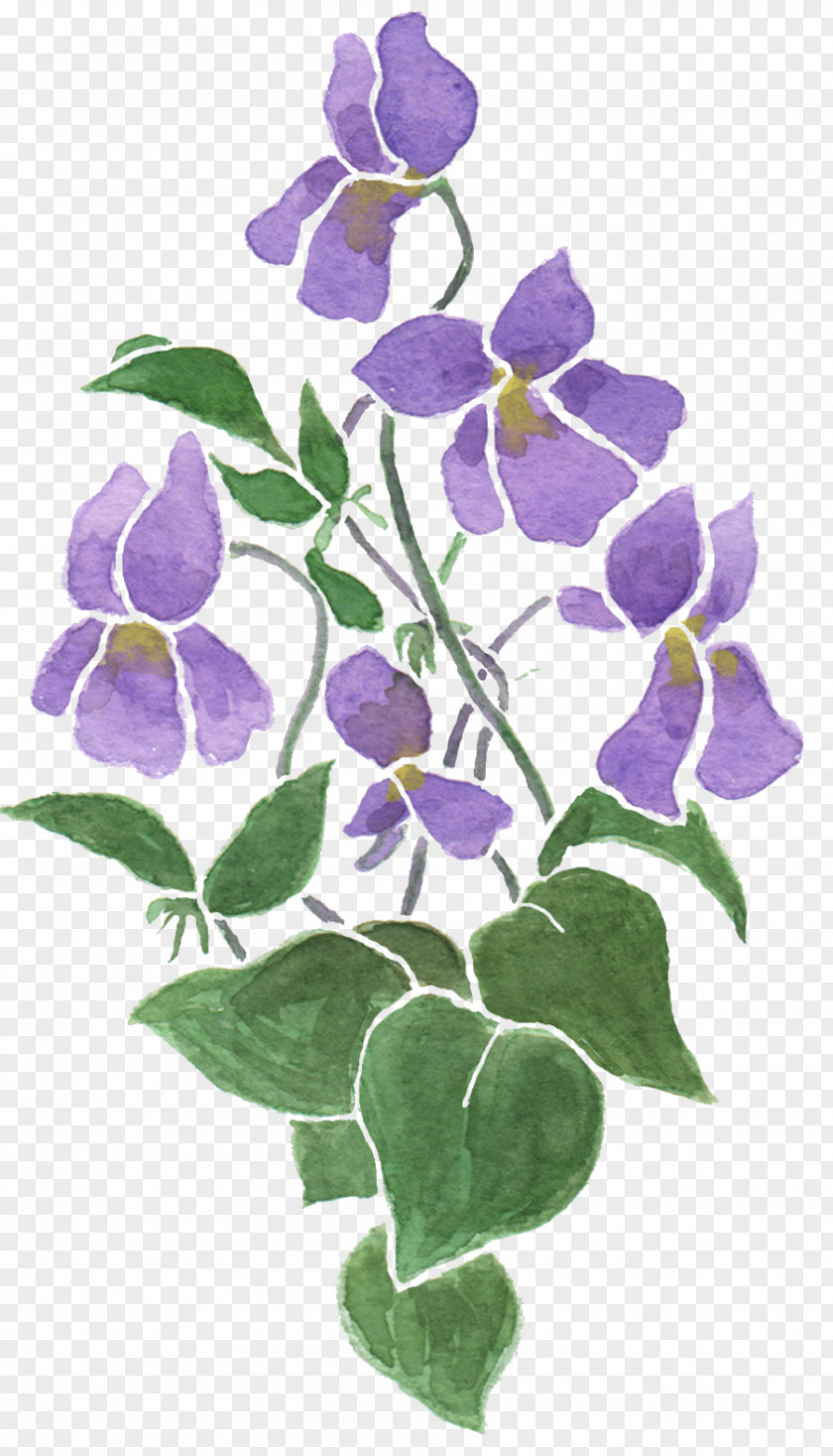 Violet Cloth Napkins Sweet Flower Drawing PNG