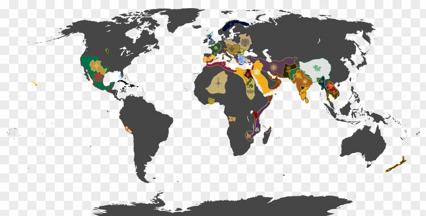 World Map Globe Border PNG