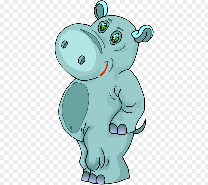 Hippo Hippopotamus Clip Art Image Drawing Cartoon PNG
