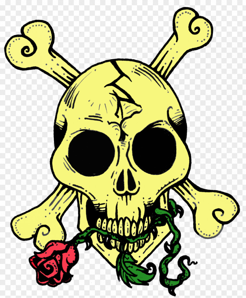 Skull And Roses Organism Clip Art PNG