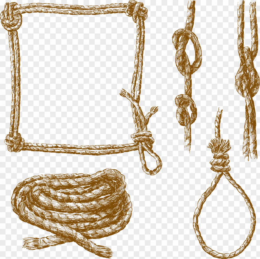 Vector Tie Hangman's Knot Rope Clip Art PNG