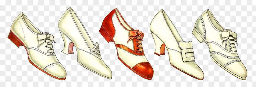 Antique Vintage Clothing High-heeled Shoe Clip Art PNG