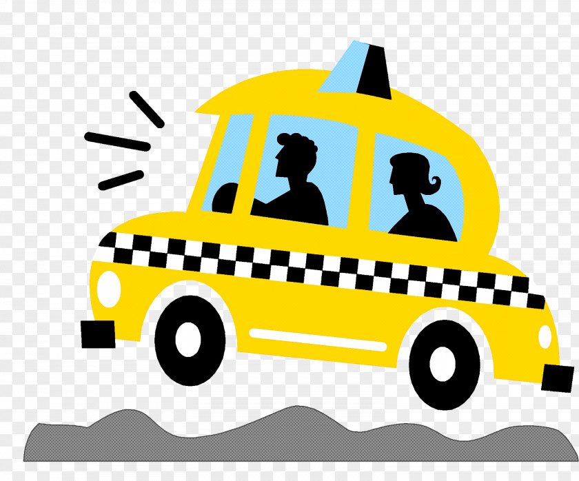 Car Taxi Yellow Transport Vehicle Police PNG