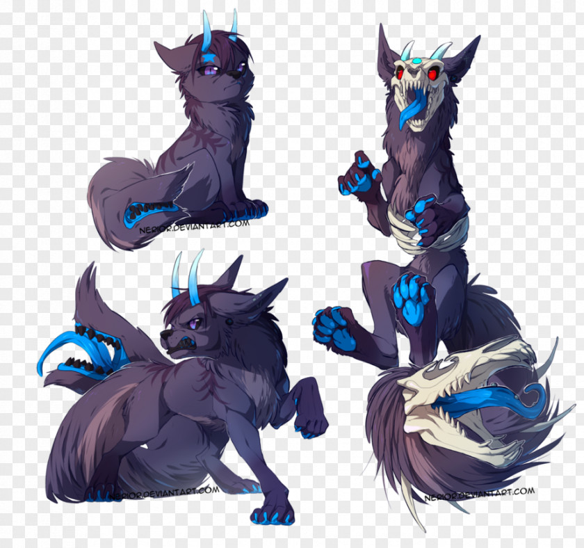 Cat Gray Wolf Werewolf Fantasy Drawings PNG